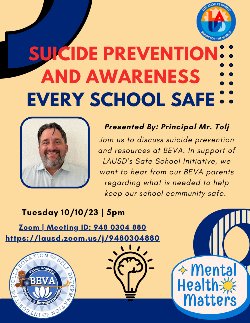Suicide Prevention Flyer