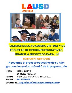 Info de un Seminario Web
