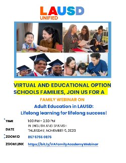 Family Webinar Info
